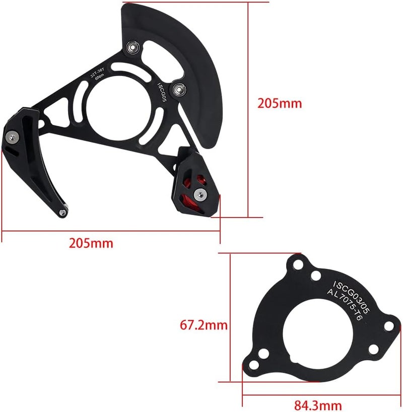 BESNIN Chain Guide ISCG-05 Mountain Bike Chain Guide Bike MTB Chain Guide for 1x System Black or Purple - Image 2